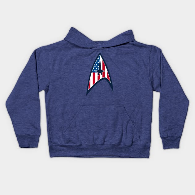 STAR TREK - U.S.A Kids Hoodie by ROBZILLA